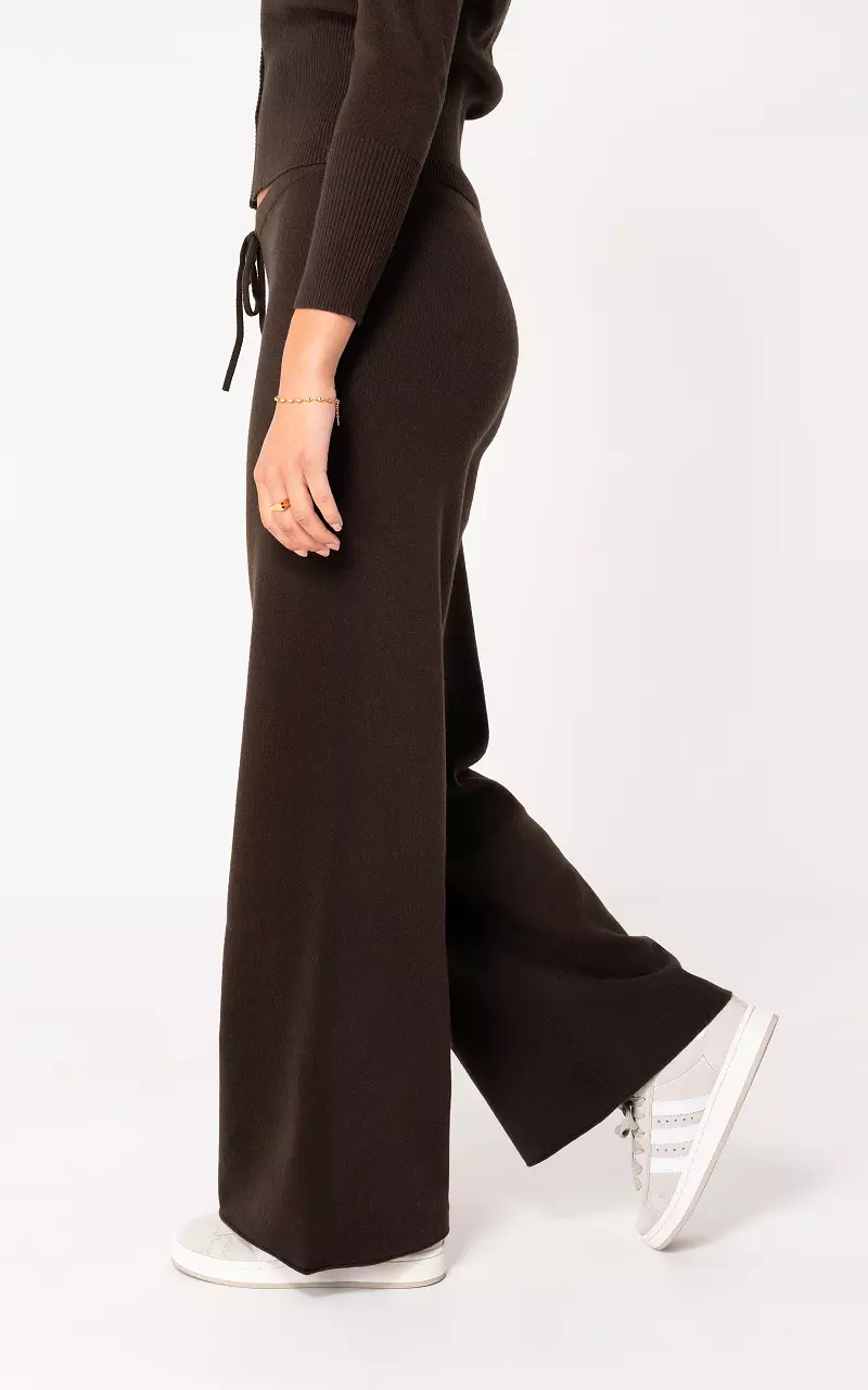 Wide leg trousers Dark Brown