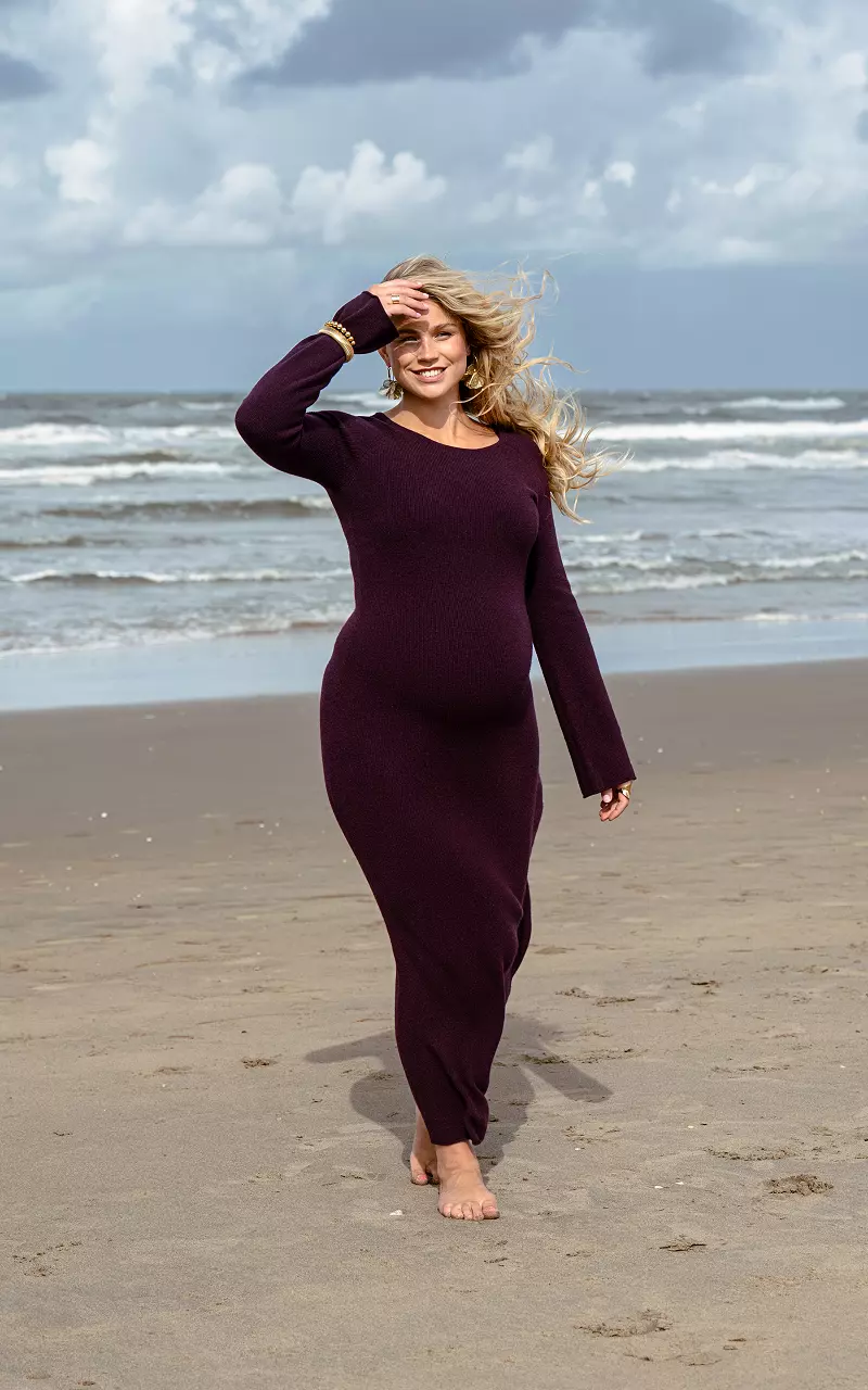Maxi jurk Bordeaux
