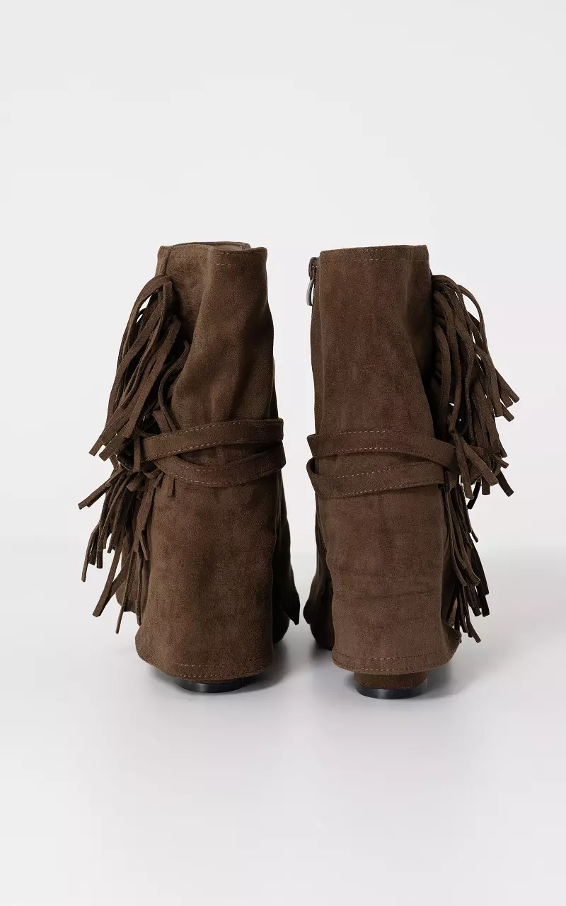 Overlap cowboy boots Brown