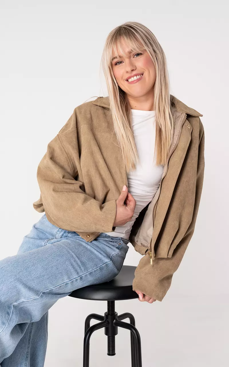 Oversized jasje Beige
