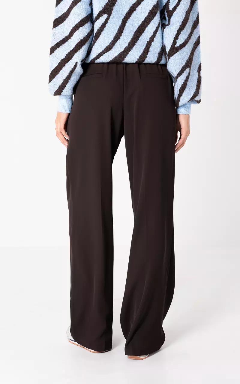 Straight fit trousers Dark Brown
