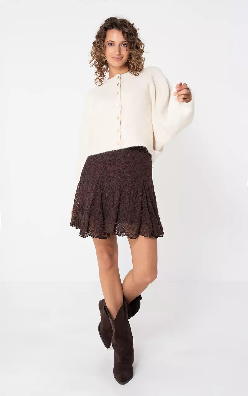 Laced skirt Dark Brown