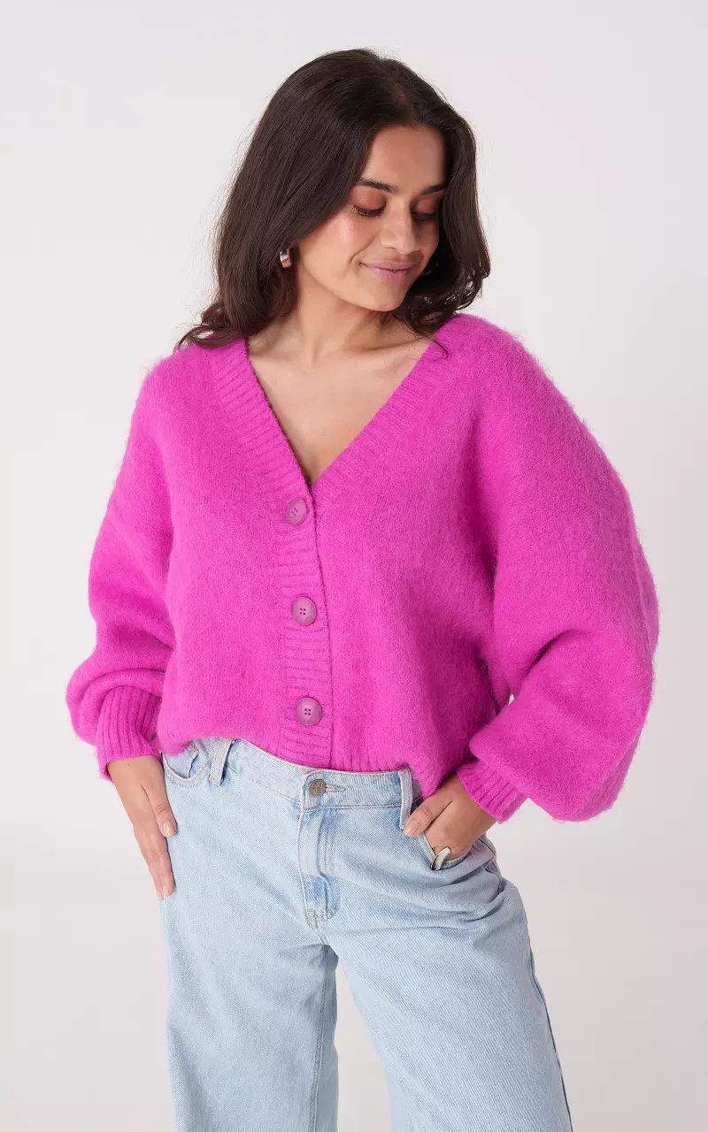 Vest with buttons Pink