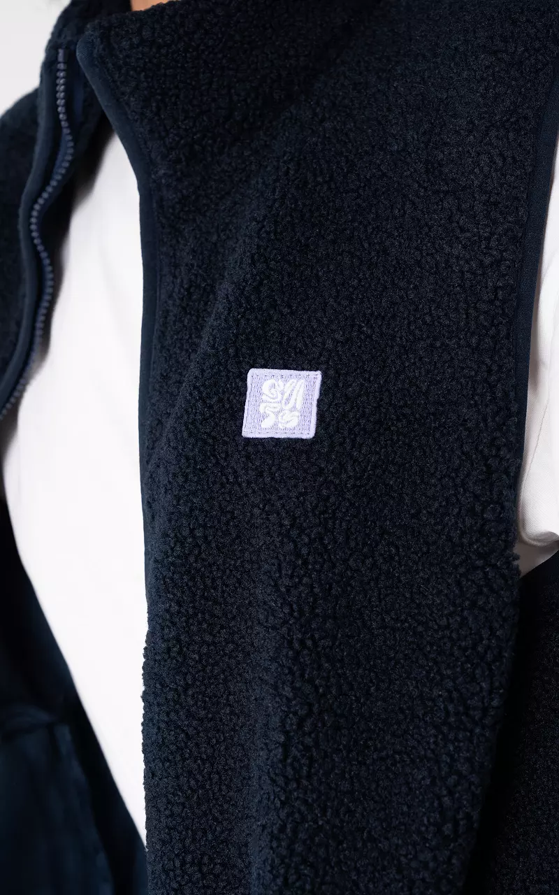 Teddy gilet Dark Blue