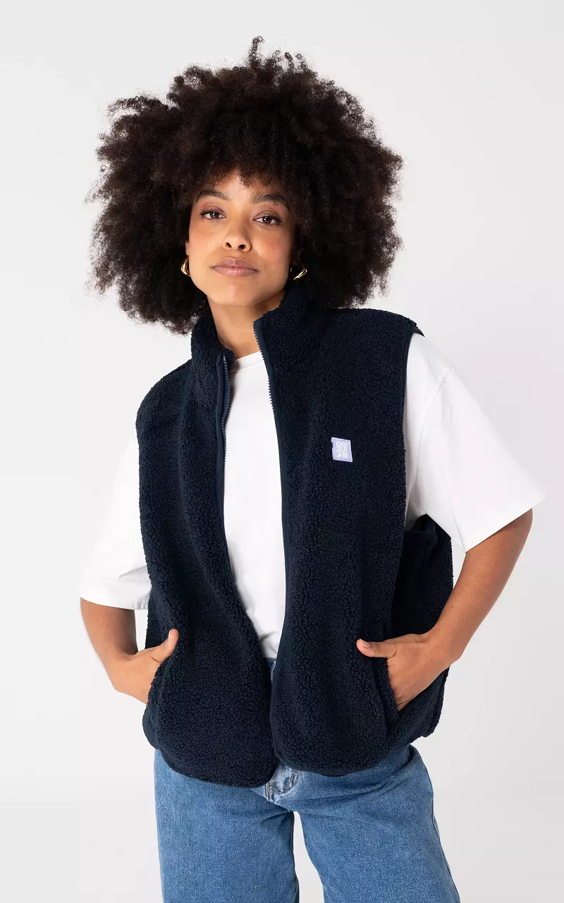 Teddy gilet Dark Blue