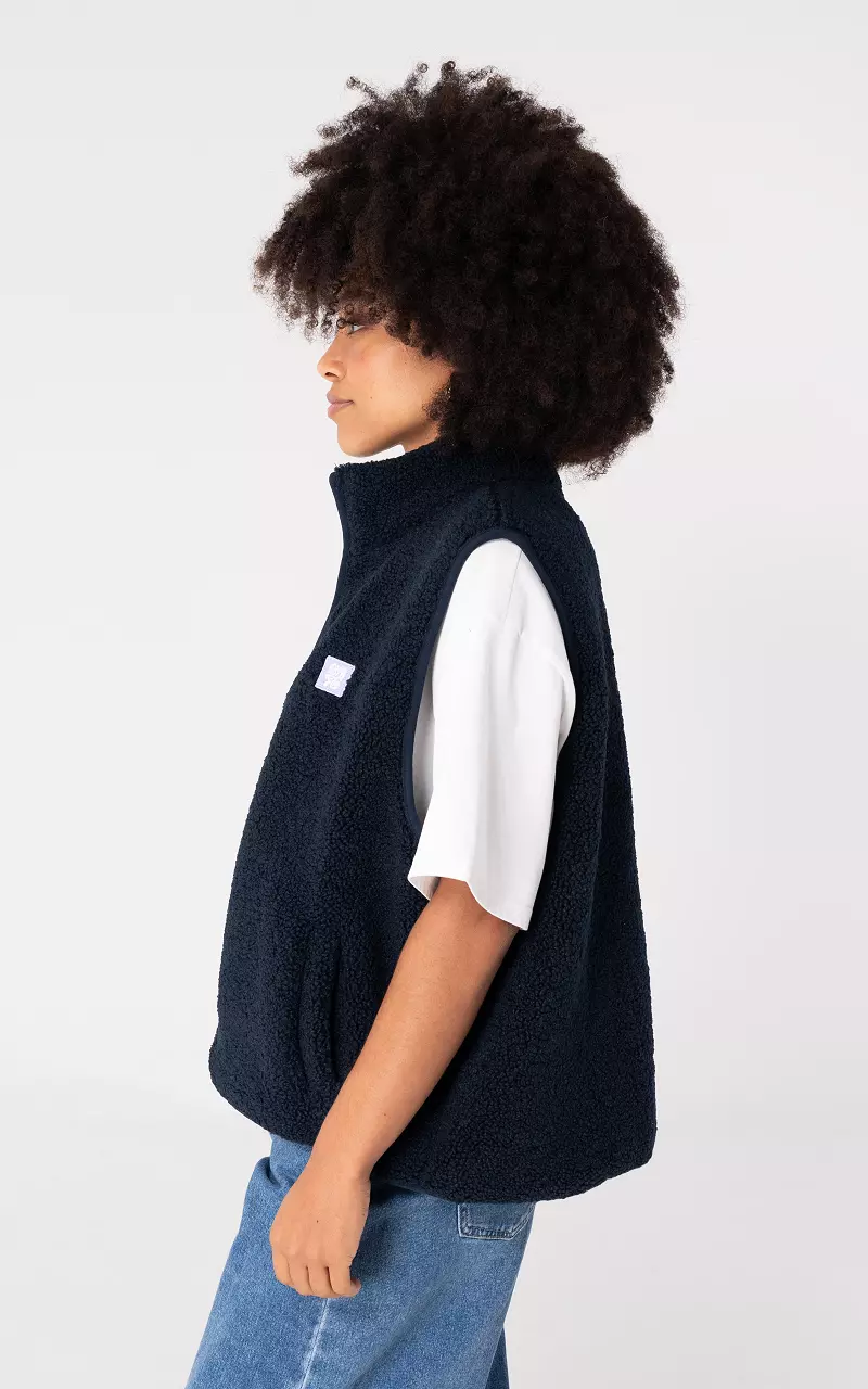Teddy gilet Dark Blue