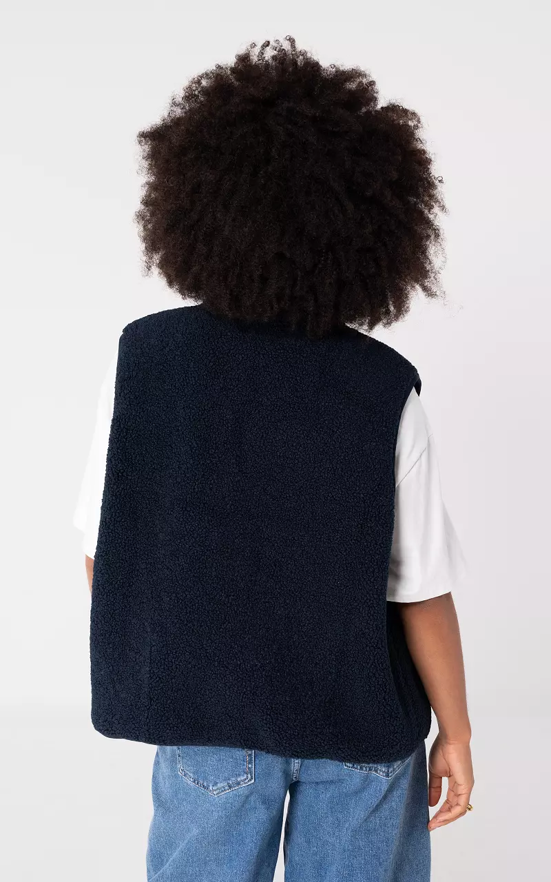 Teddy gilet Dark Blue