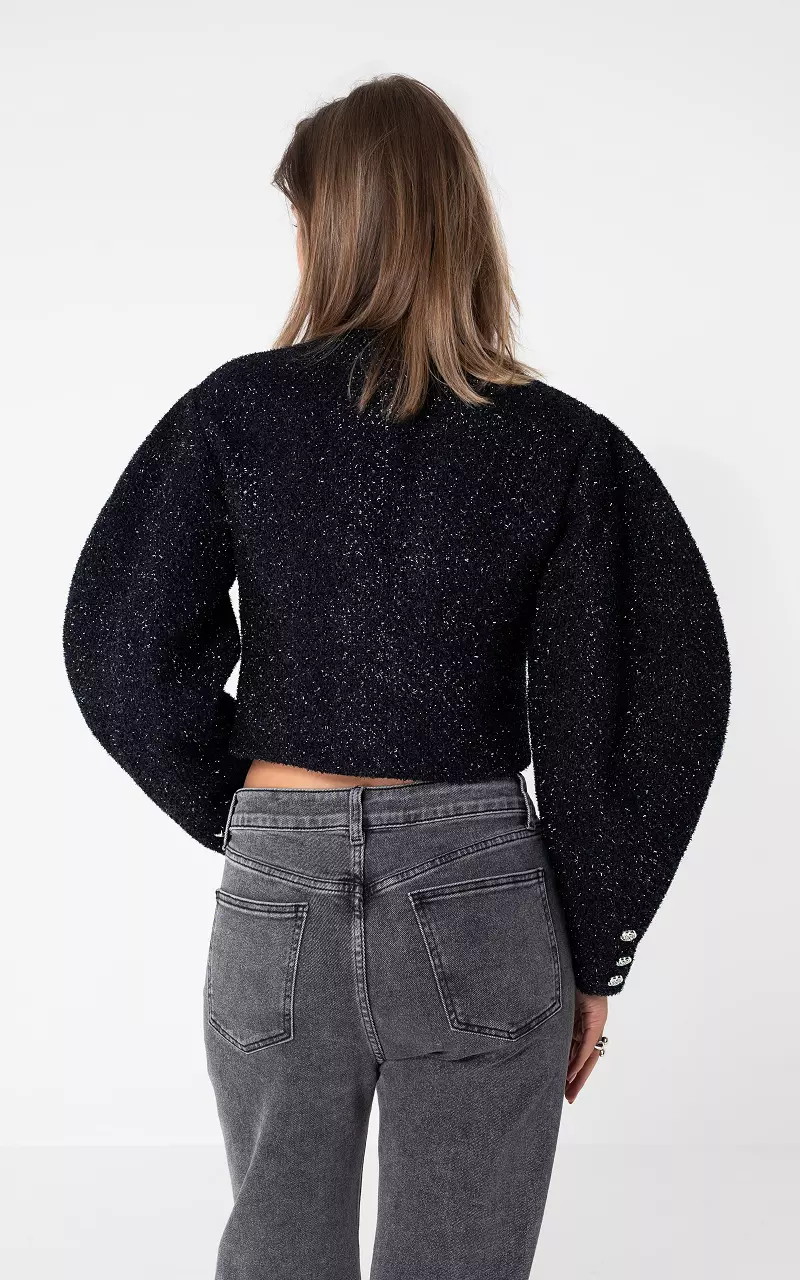 Jacket with v-neck Dark Blue