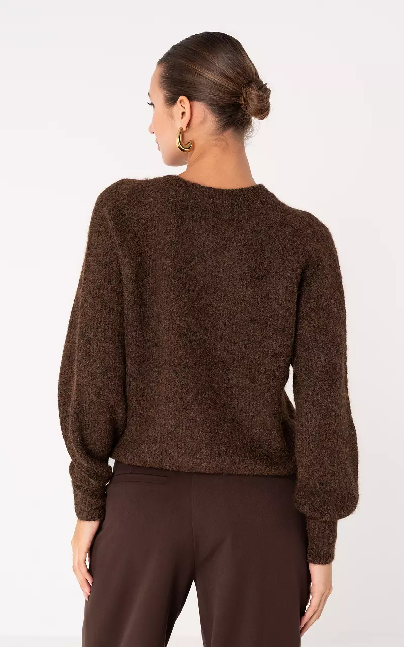 Cardigan with buttons Dark Brown