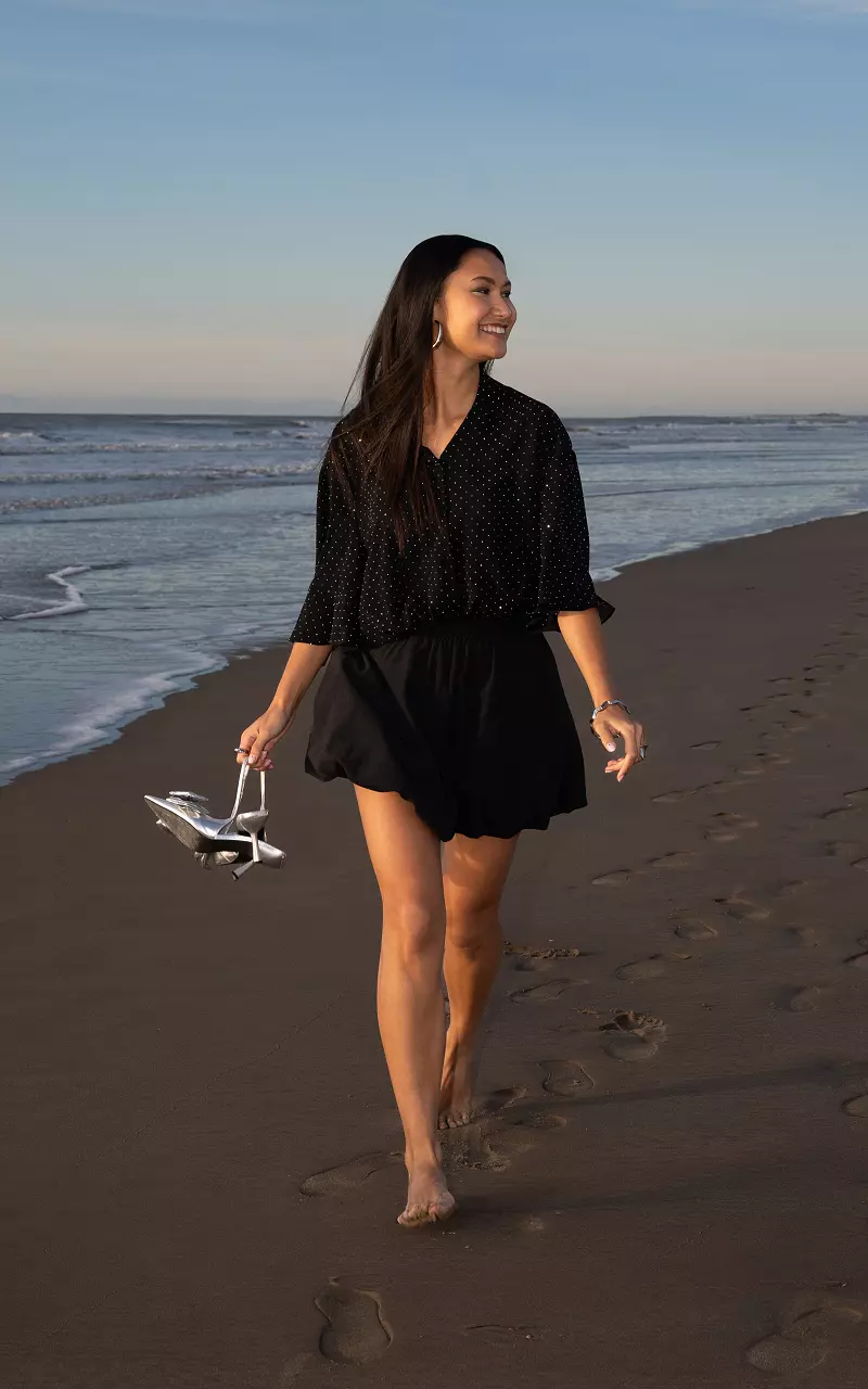 Balloon skort Zwart