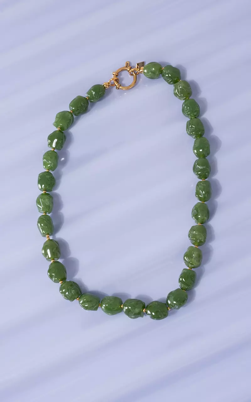Beads necklace Green