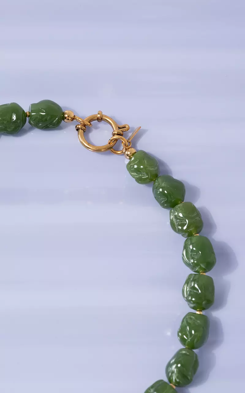 Beads necklace Green