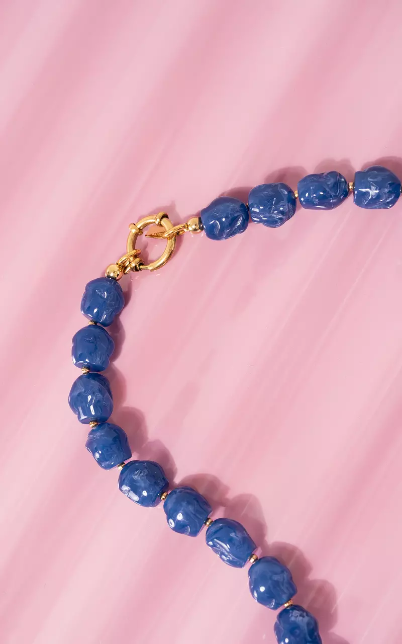 Beads necklace Blue