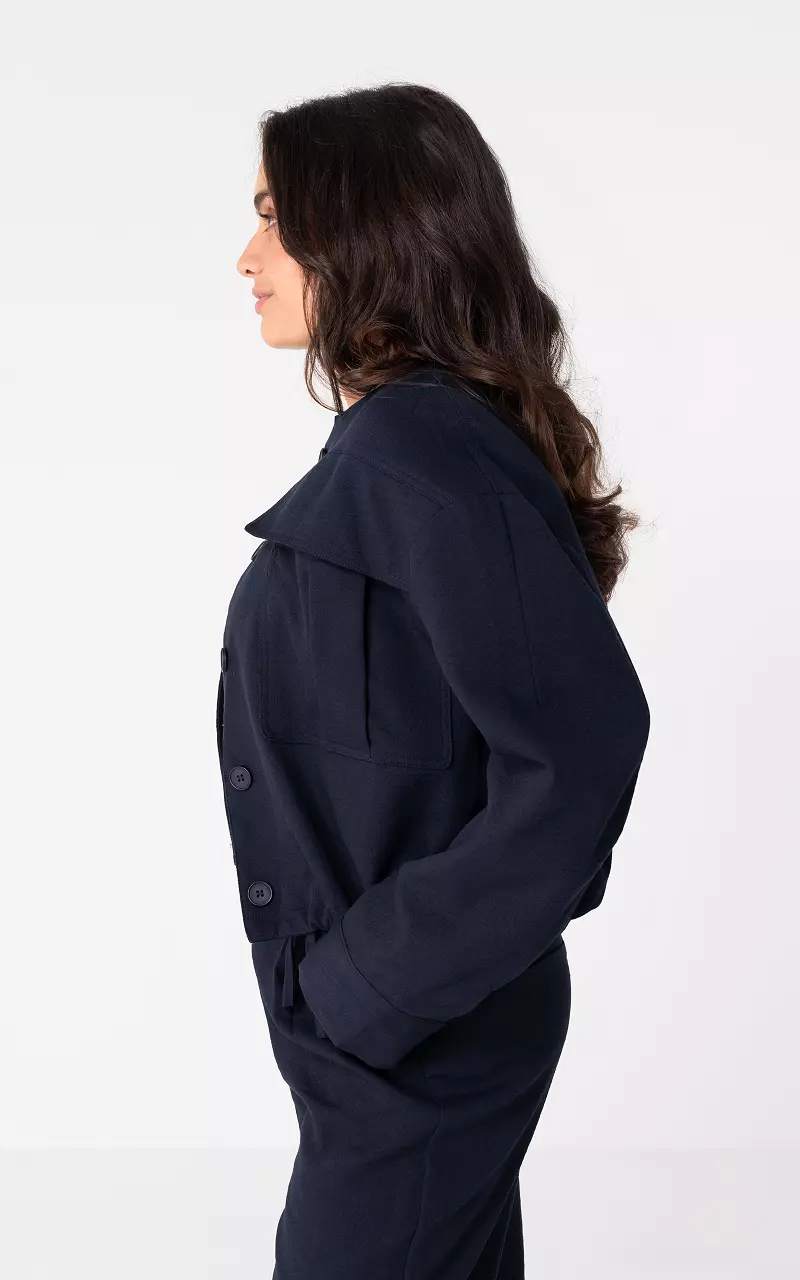 Blouse with buttons Dark Blue