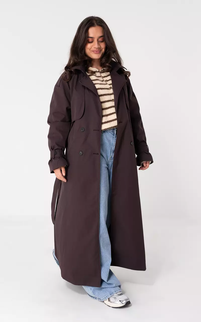 Trenchcoat Donkerbruin