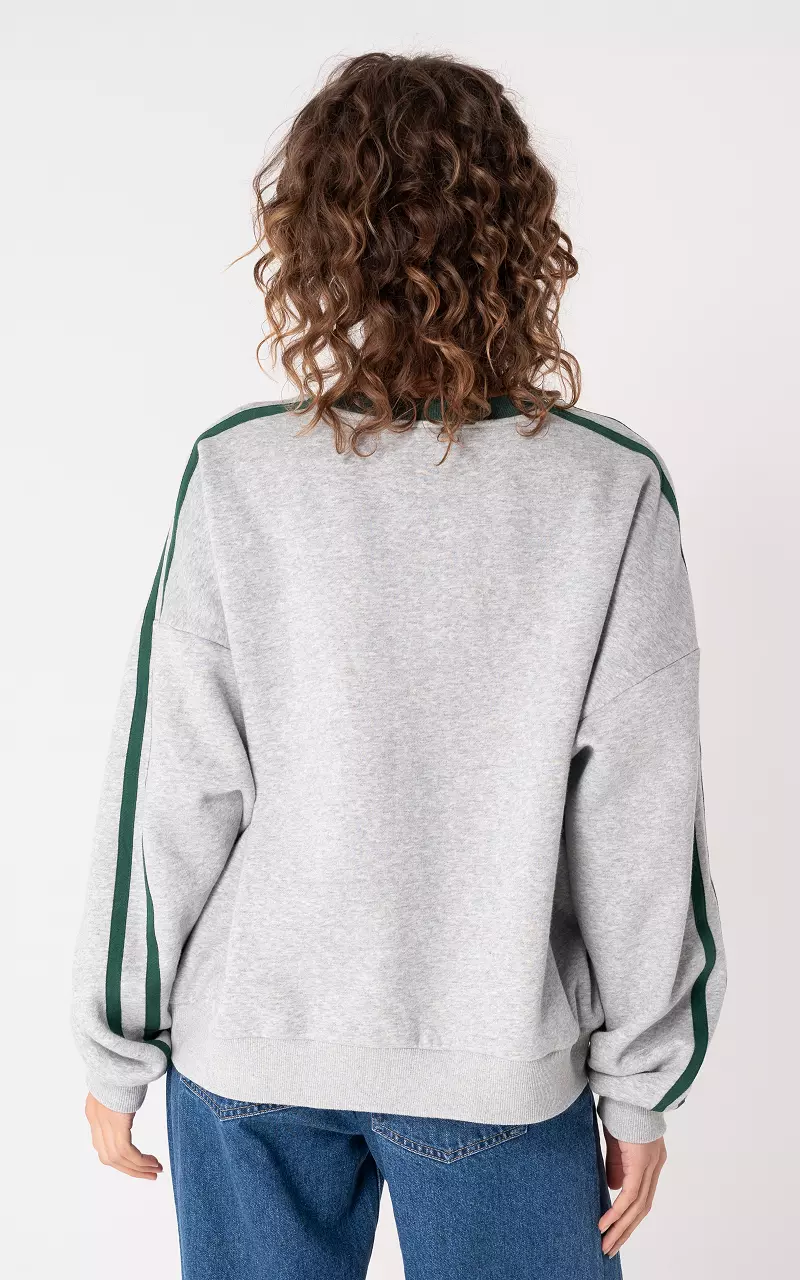 Crewneck Lisbon Grün Grau