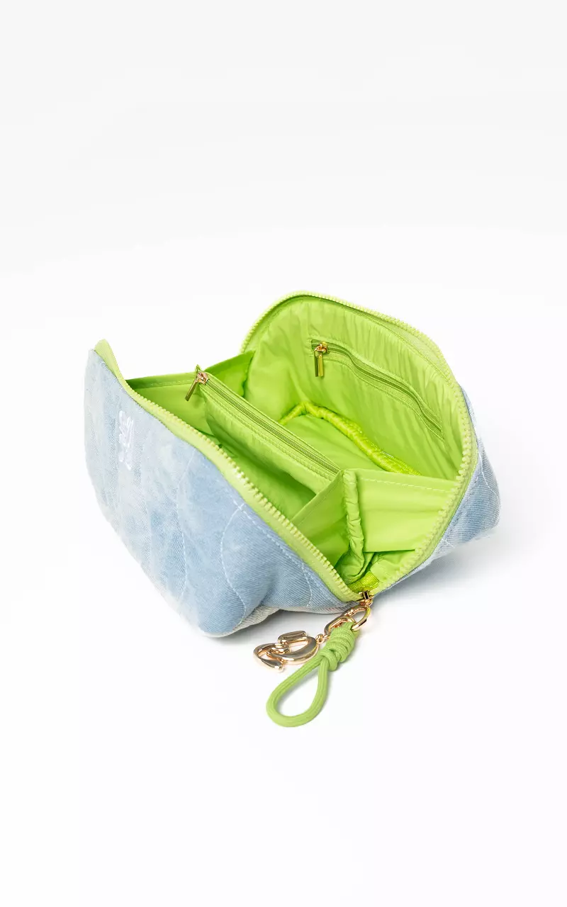 Denim toiletry bag Blue