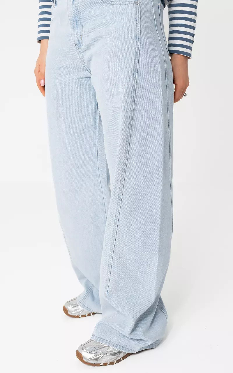 Wide straight jeans Light Blue