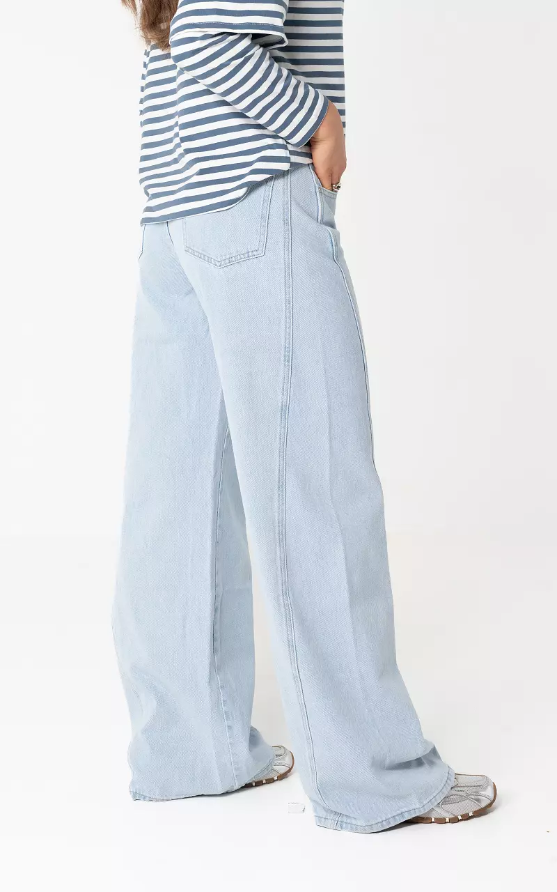 Wide straight jeans Light Blue