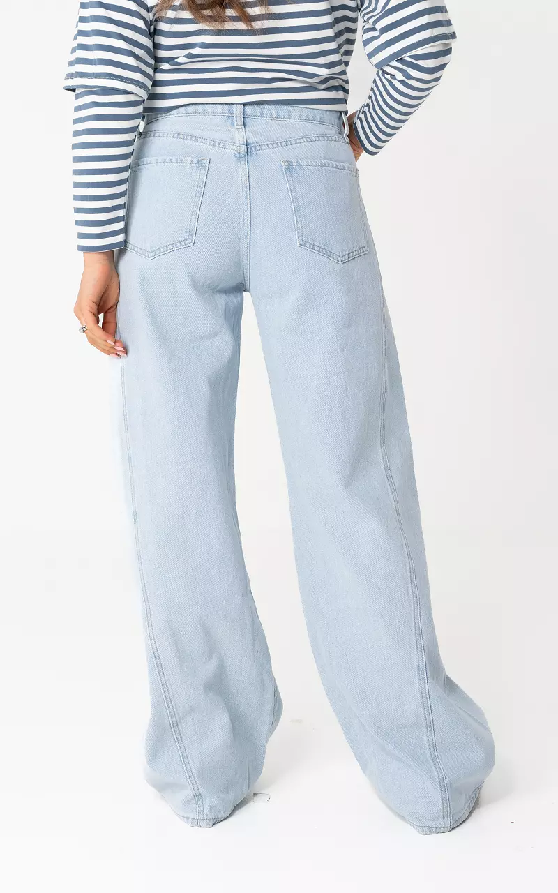 Wide straight jeans Light Blue