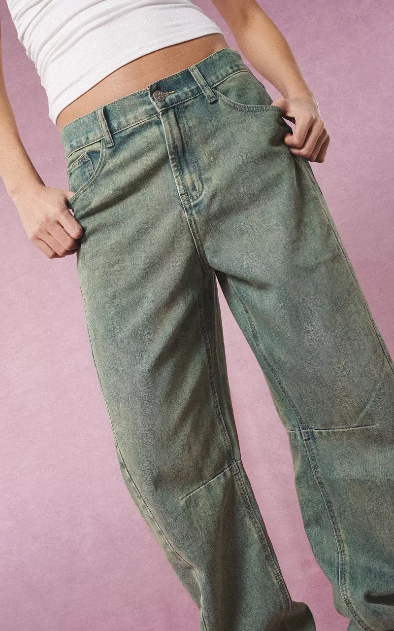 Balloon Jeans Grün