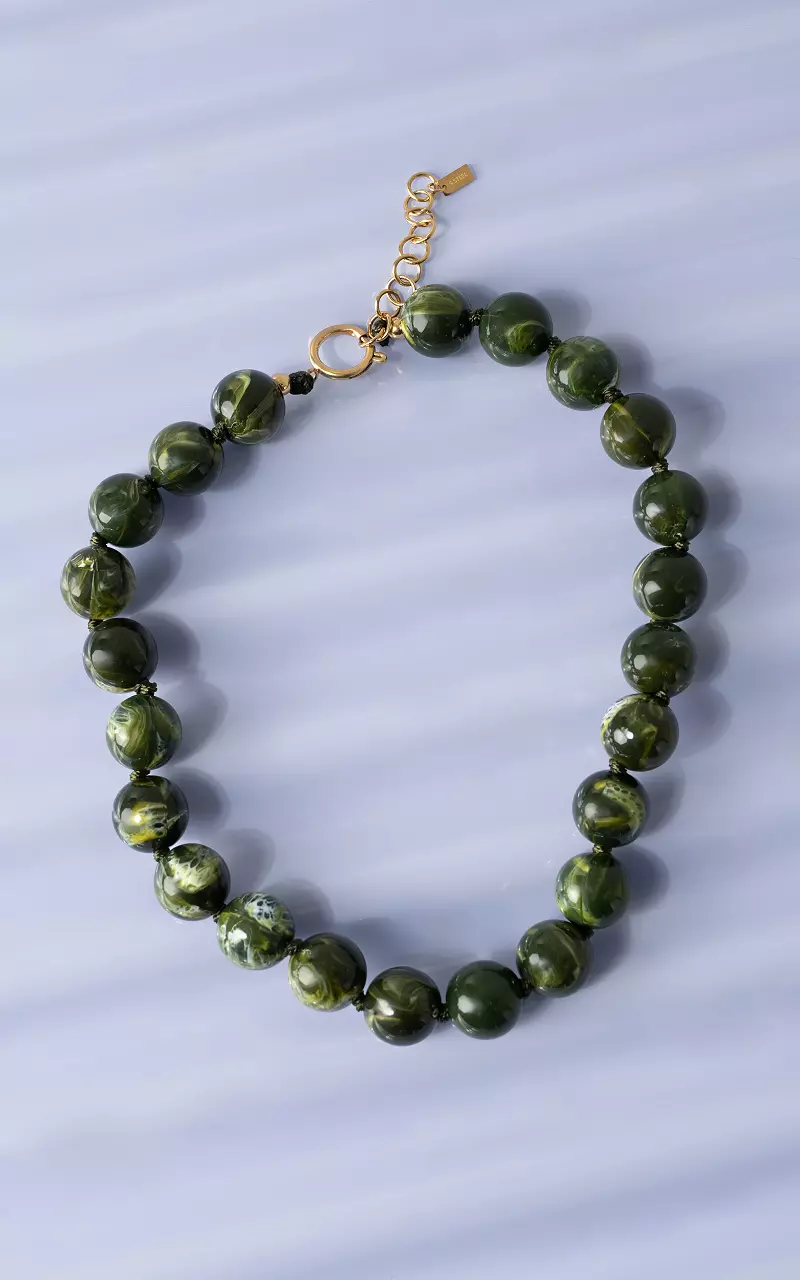 Kralen ketting Groen