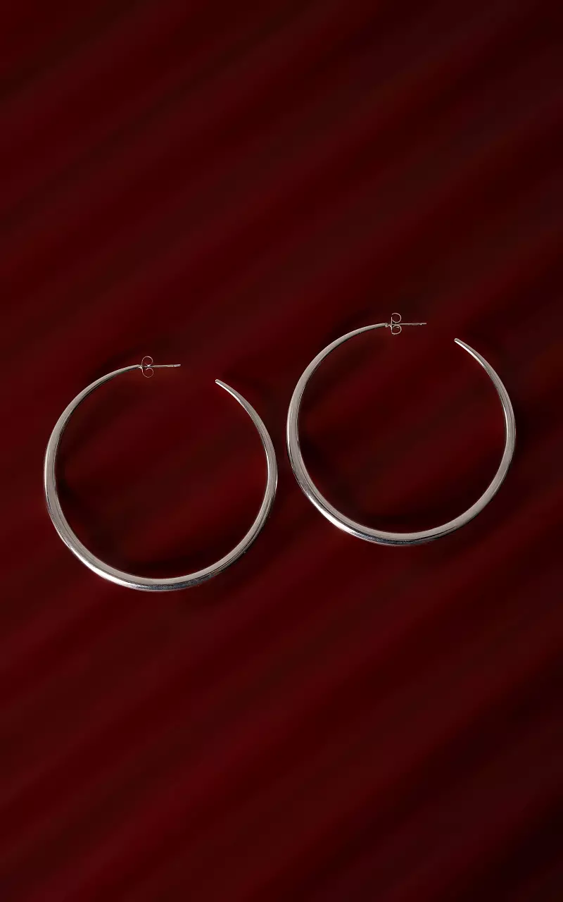 Large earrings Silver