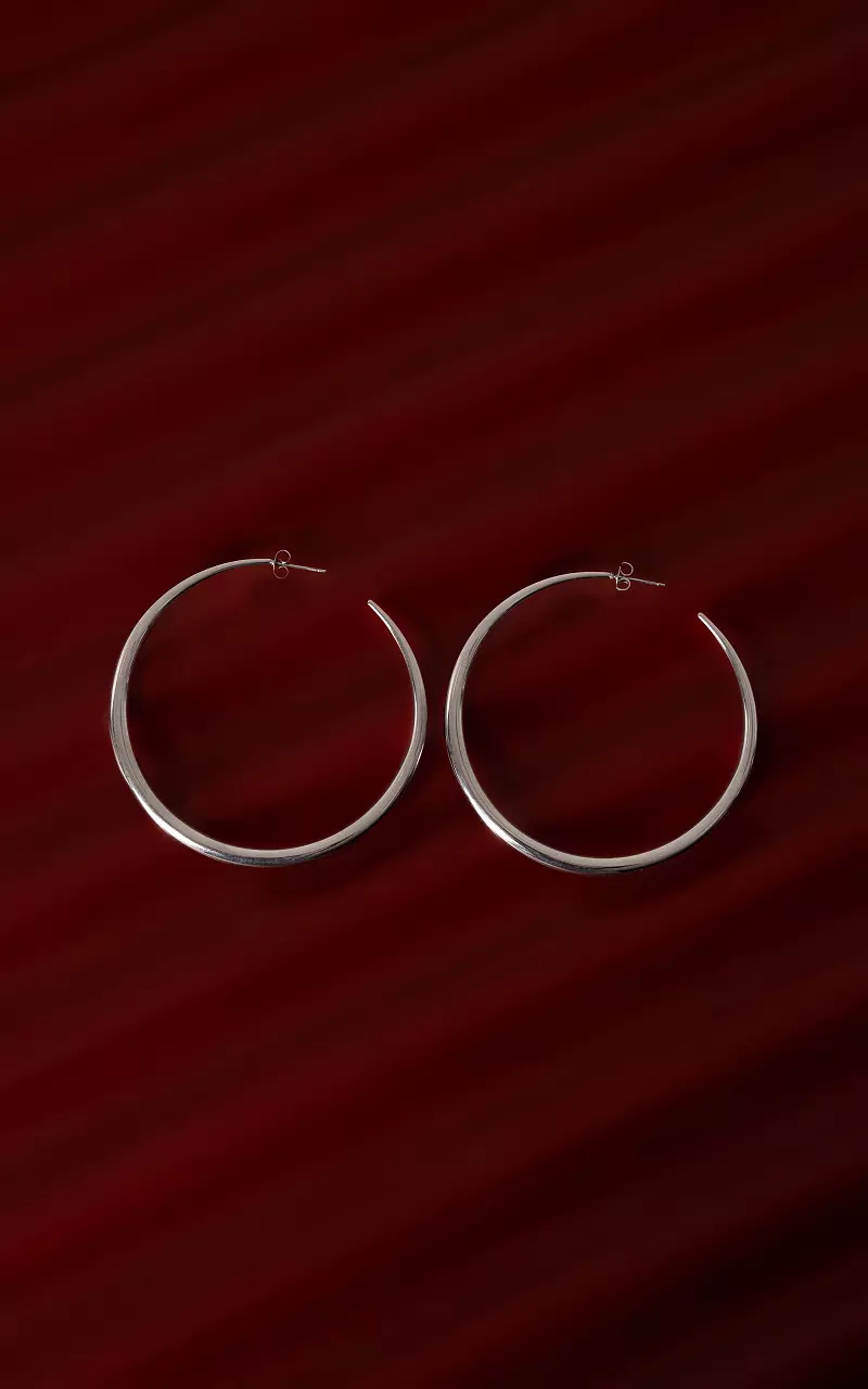 Large earrings Silver
