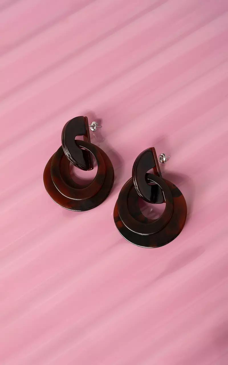 Ohrringe Dunkelbraun