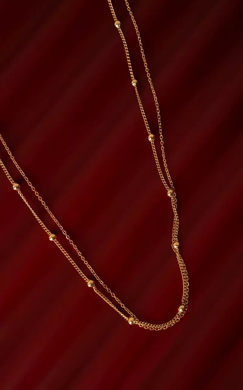 Tweelaagse ketting Goud
