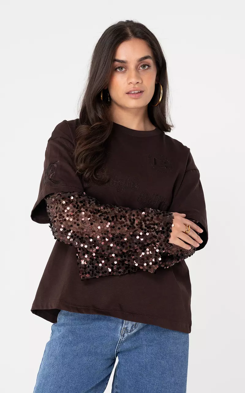 Longsleeve Donkerbruin