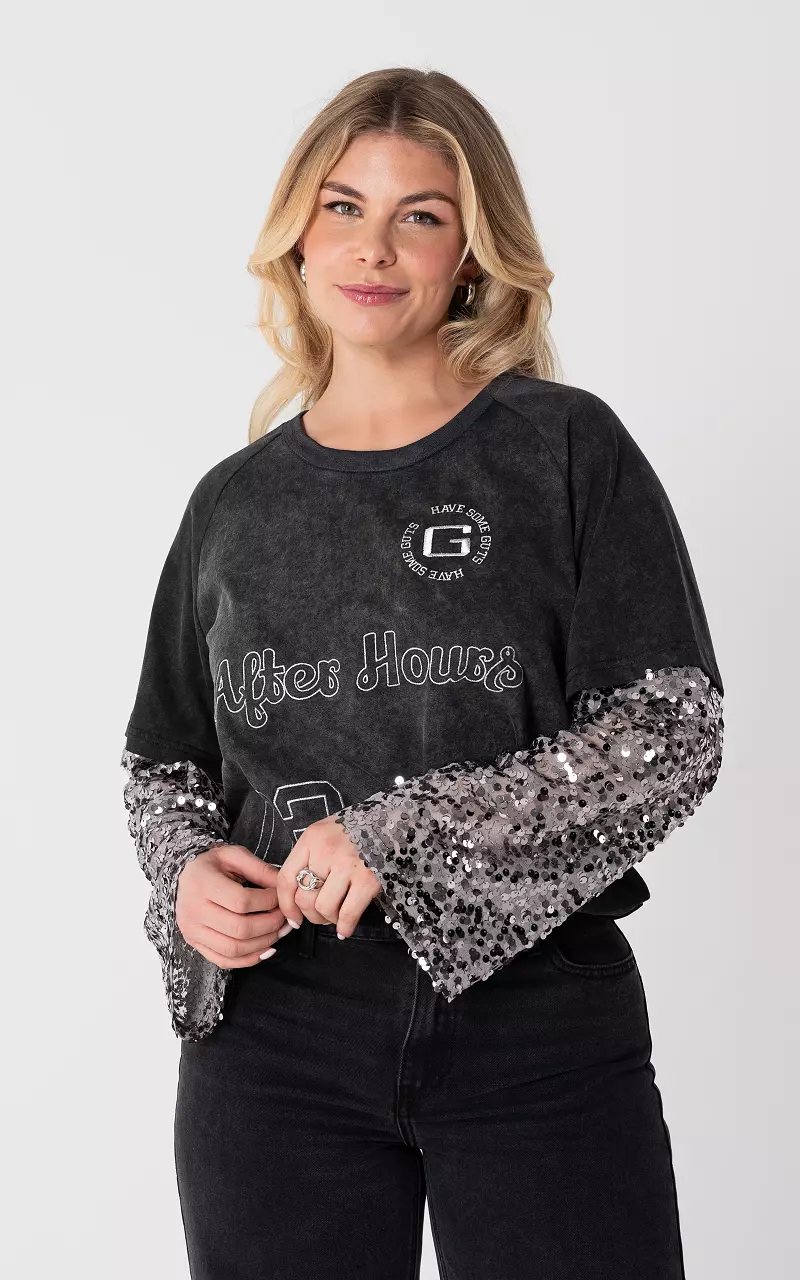 Longsleeve Dunkelgrau