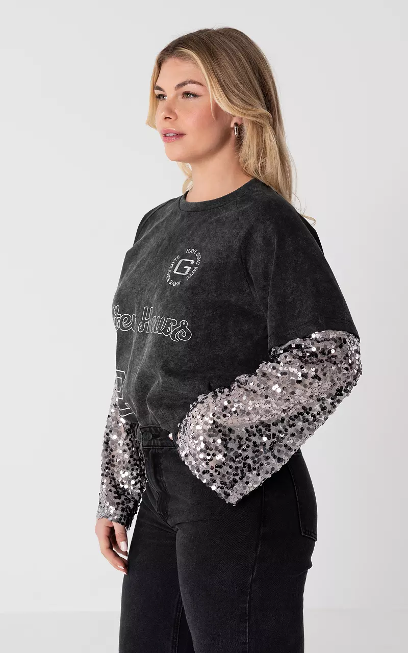 Longsleeve Dunkelgrau