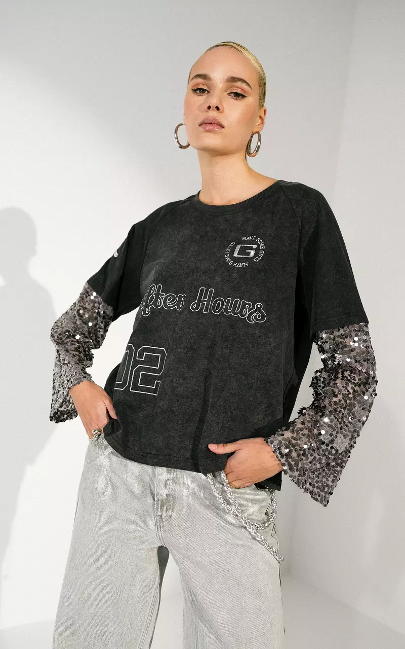 Longsleeve Dunkelgrau