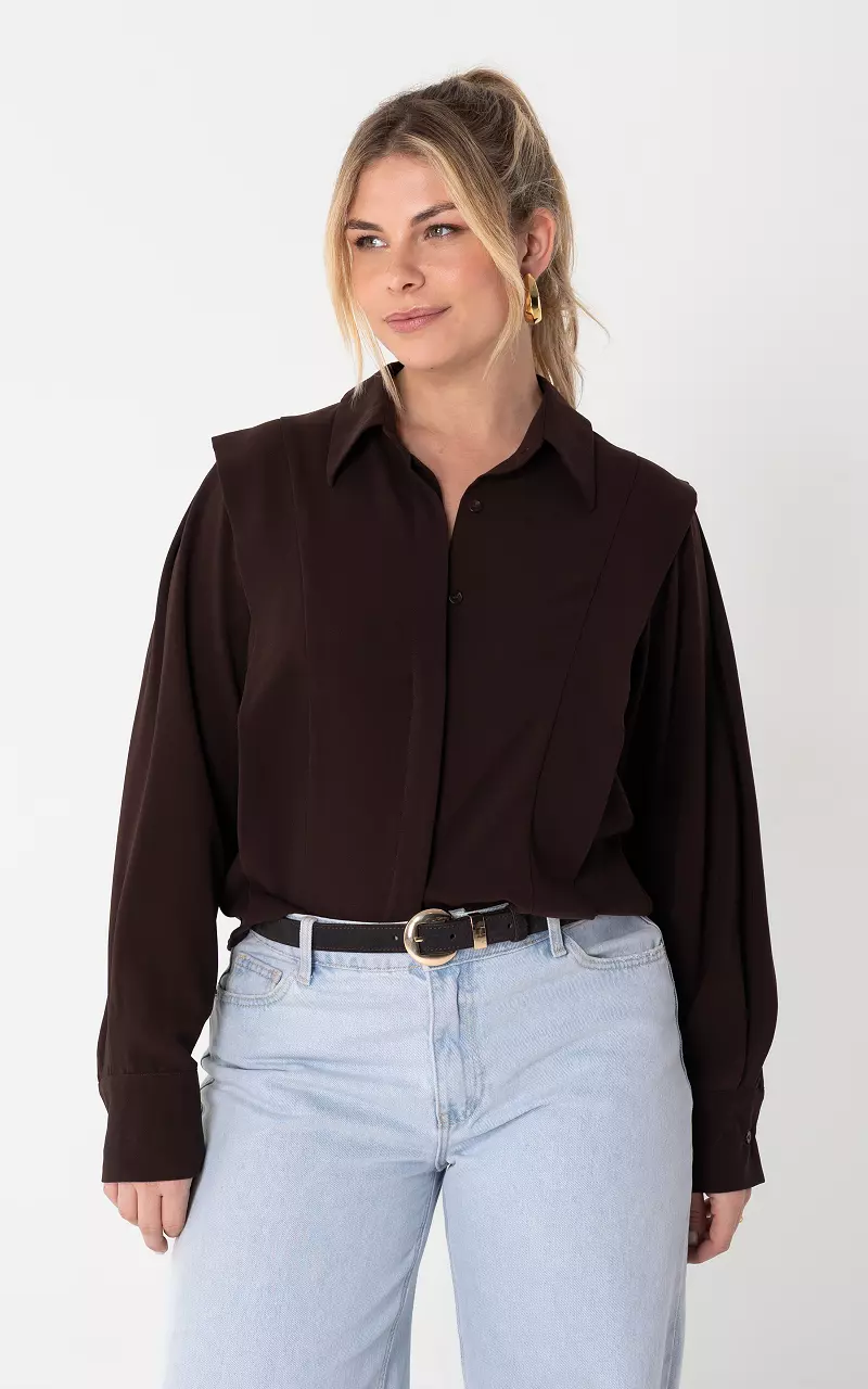 Blouse #105810 Dark Brown