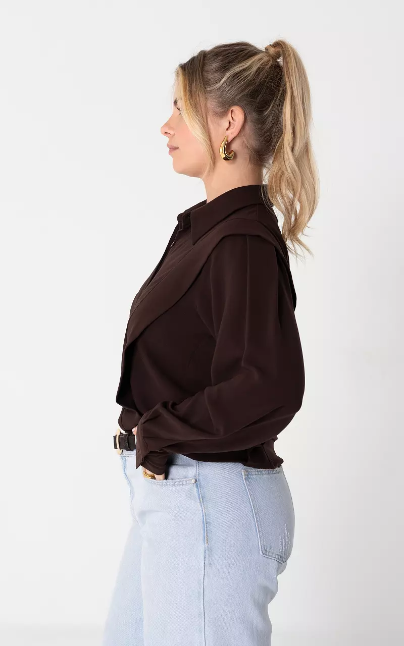 Blouse #105810 Dark Brown