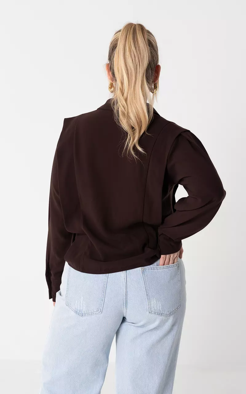 Blouse #105810 Dark Brown