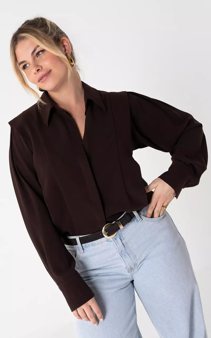 Blouse #105810 Dark Brown