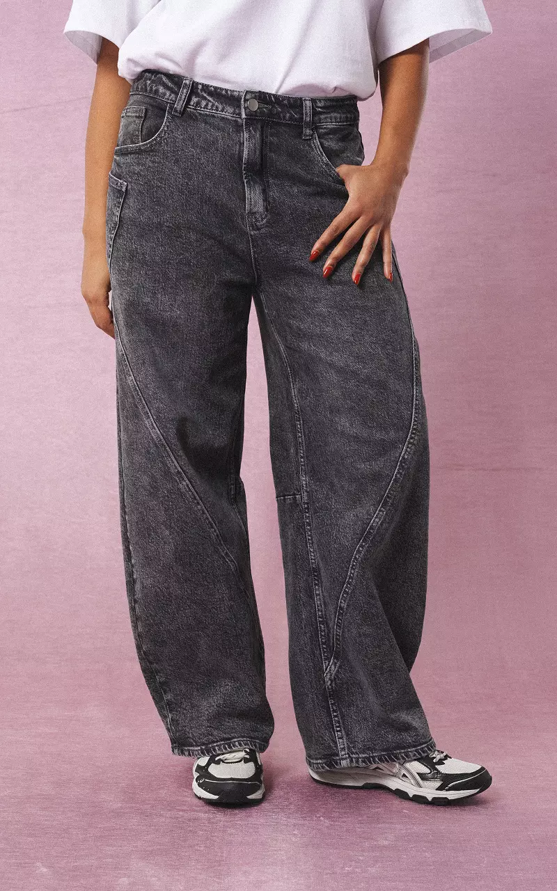 Barrrel fit jeans Dark Grey