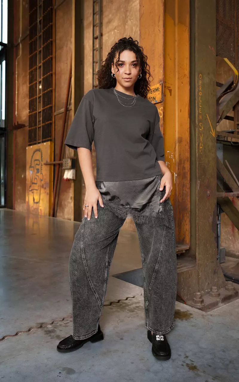 Barrrel fit jeans Dark Grey