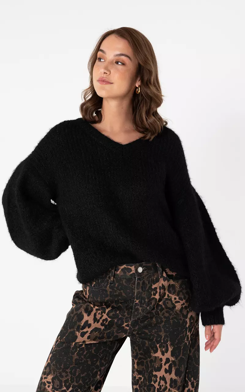 Oversized Pullover Schwarz
