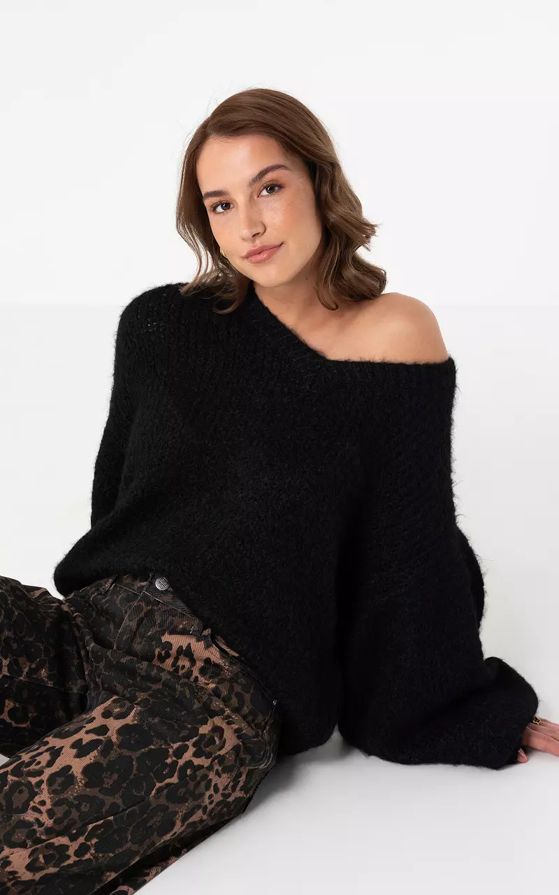 Oversized Pullover Schwarz