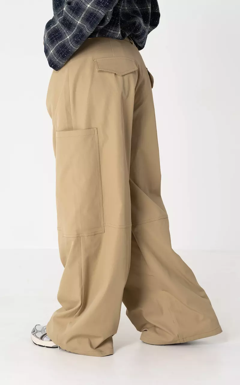 Cargo wide leg Beige