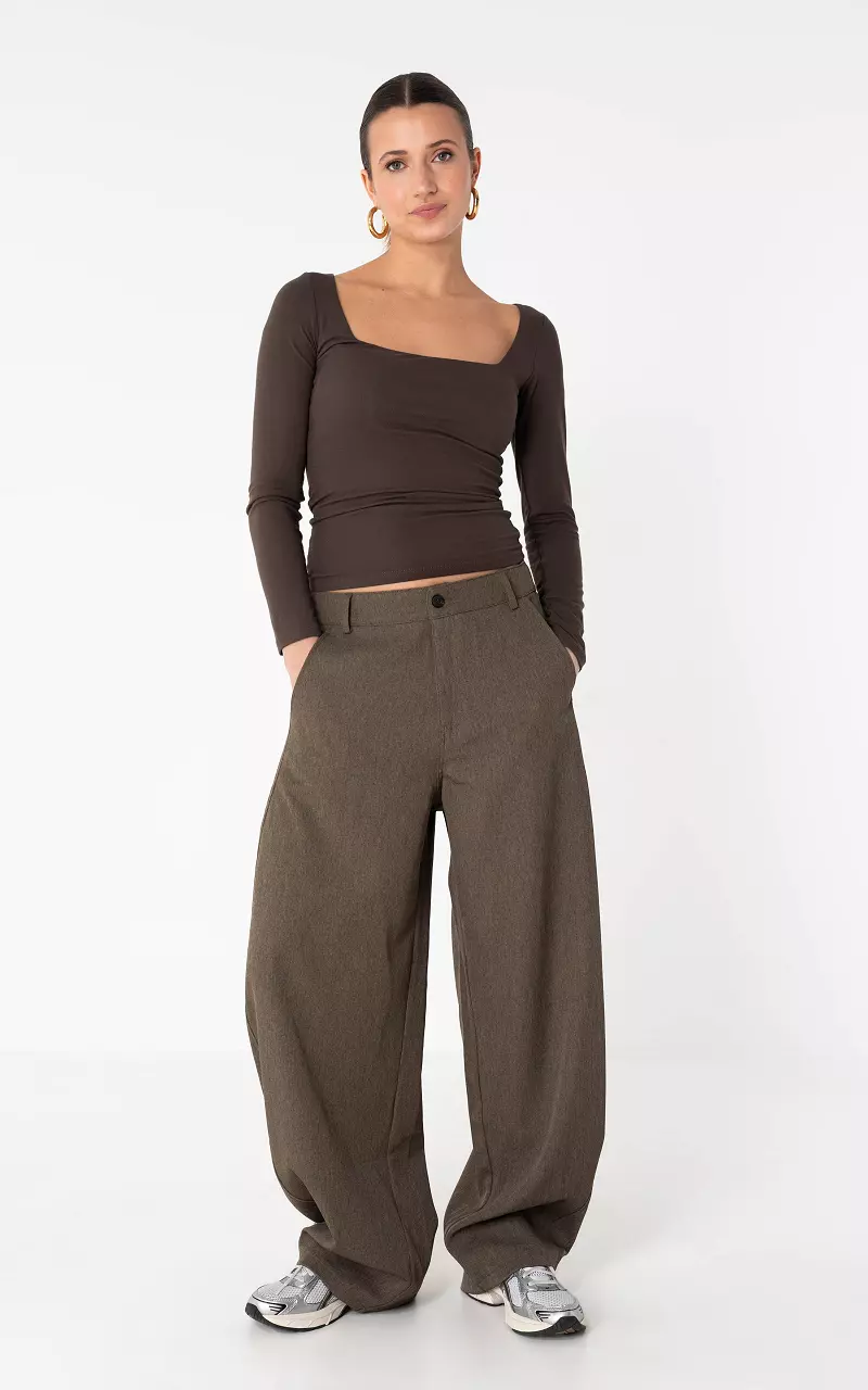 Wide leg pants Brown