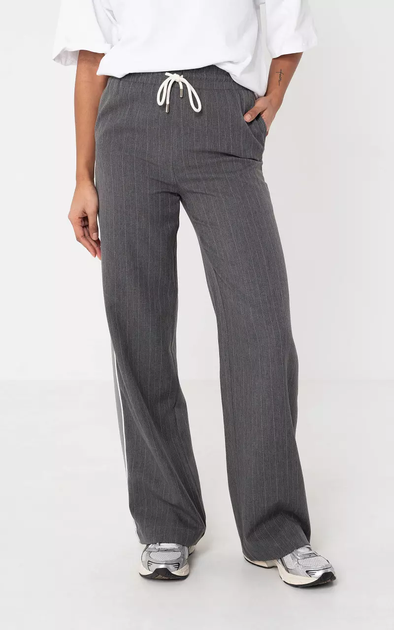 Hose #106035 Grau Weiß