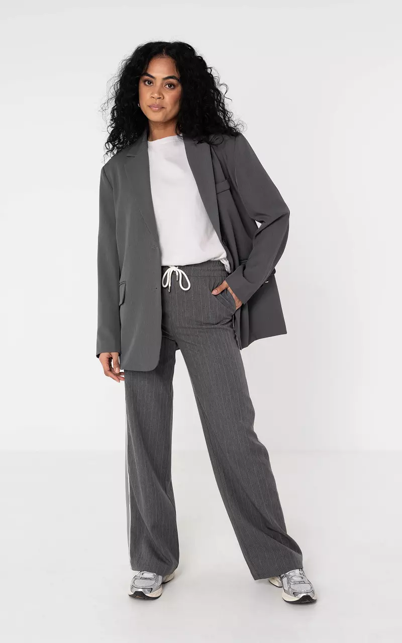 Hose #106035 Grau Weiß