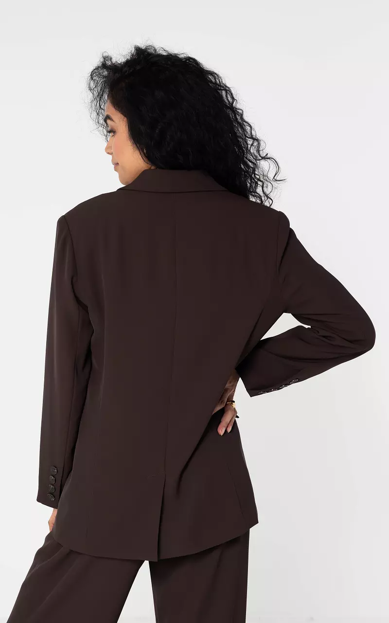Blazer with button Dark Brown