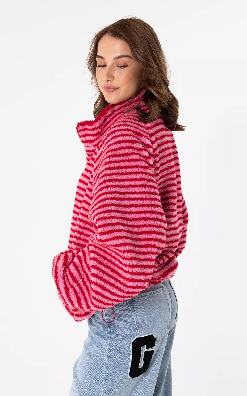 Teddy vest Light Pink Red