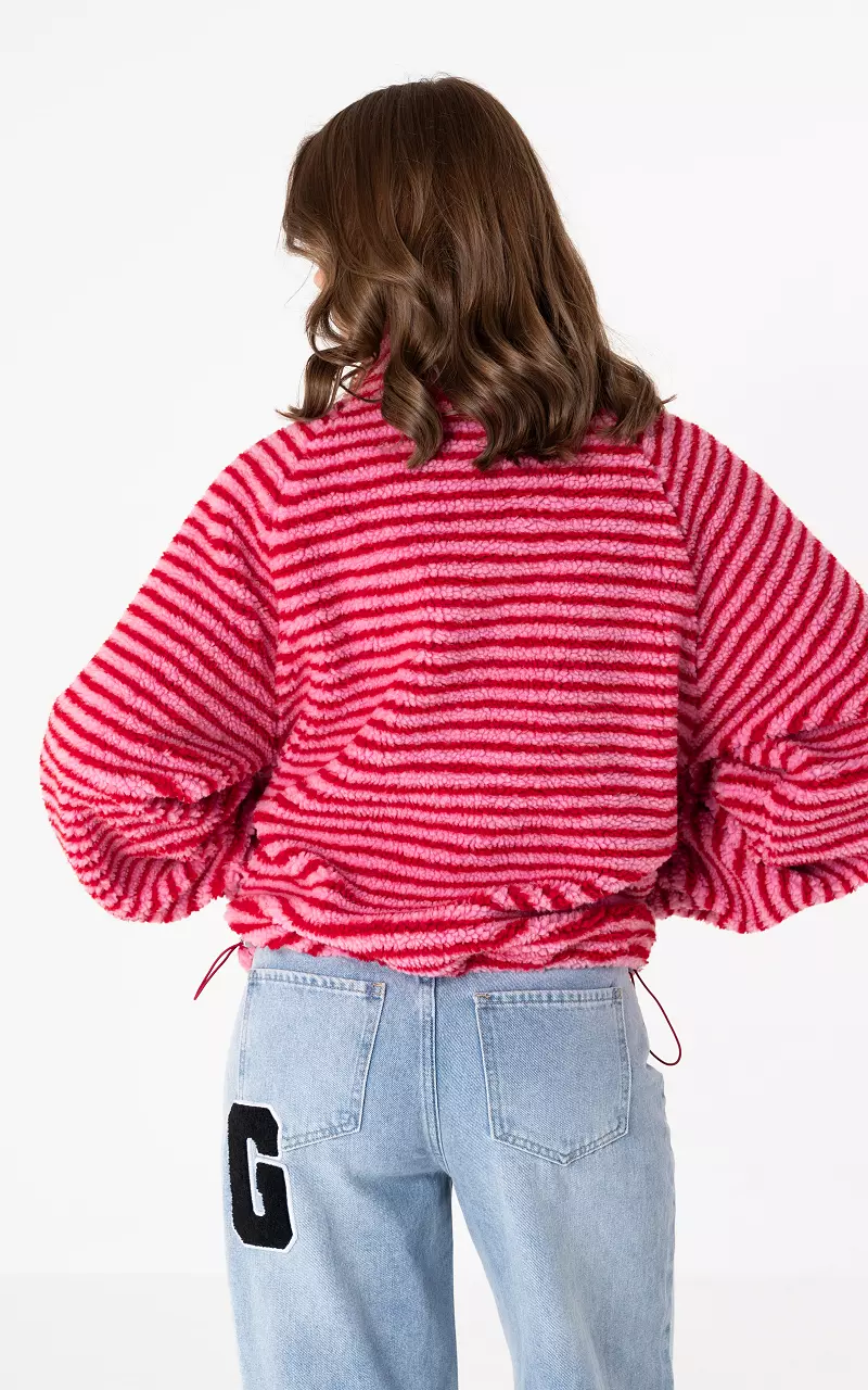 Teddy vest Light Pink Red