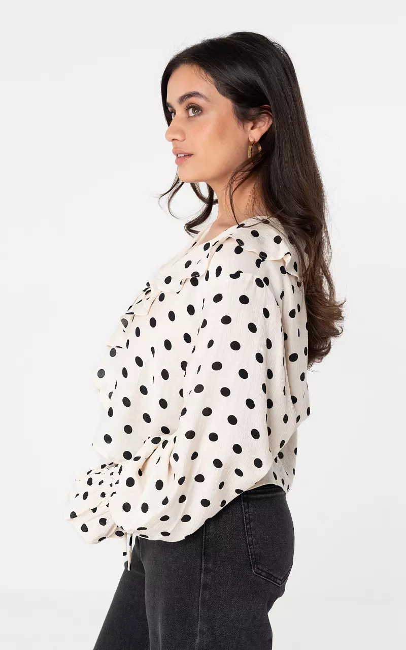 Blouse #106120 Cream Black